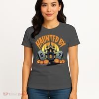 Haunted By 67 Funny Haunted By 6-7 Halloween Women's T-Shirt thumb 4