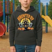 Haunted By 67 Funny Haunted By 6-7 Halloween Kids Hoodie thumb 2