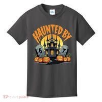 Haunted By 67 Funny Haunted By 6-7 Halloween Kids T-Shirt thumb 0