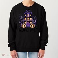 Haunted By 67 Halloween 6-7 Meme Spooky Costume Women's Sweatshirt thumb 0
