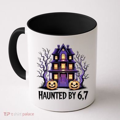 Haunted By 67 Halloween 6-7 Meme Spooky Costume Coffee Mug