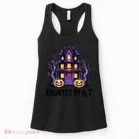 Haunted By 67 Halloween 6-7 Meme Spooky Costume Women's Tank Top thumb 0