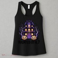 Haunted By 67 Halloween 6-7 Meme Spooky Costume Women's Tank Top thumb 3
