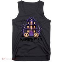 Haunted By 67 Halloween 6-7 Meme Spooky Costume Tank Top thumb 0