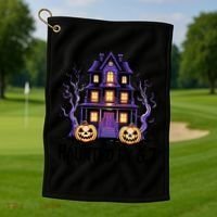 Haunted By 67 Halloween 6-7 Meme Spooky Costume Golf Towel thumb 1