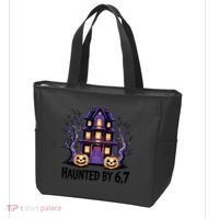 Haunted By 67 Halloween 6-7 Meme Spooky Costume Tote Bag thumb 3
