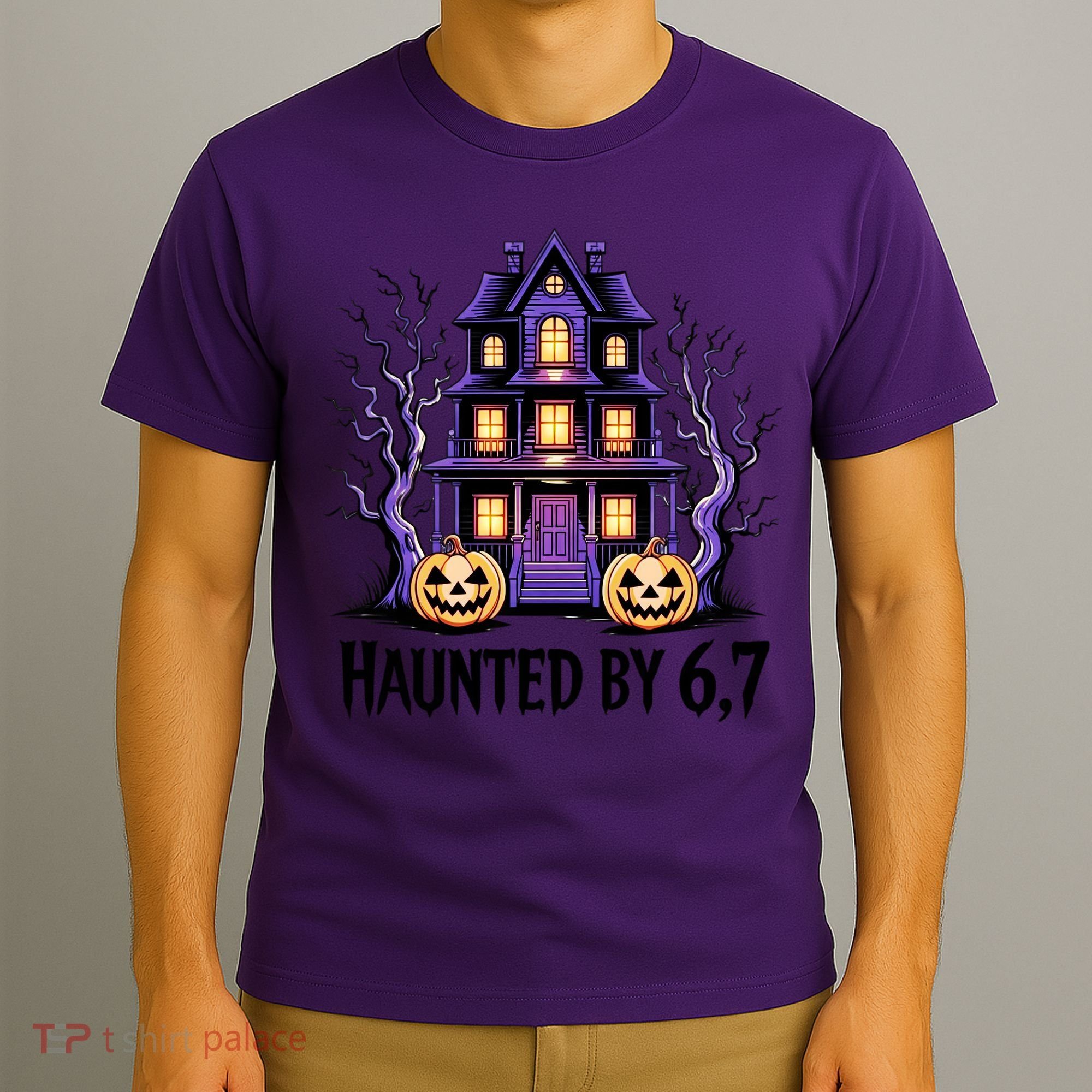 Haunted By 67 Halloween 6-7 Meme Spooky Costume T-Shirt