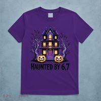 Haunted By 67 Halloween 6-7 Meme Spooky Costume T-Shirt thumb 5