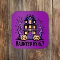 Haunted By 67 Halloween 6-7 Meme Spooky Costume Coaster thumb 0