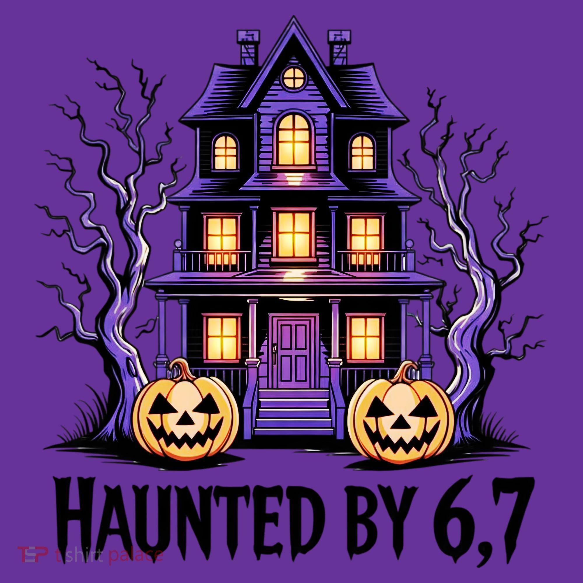 Haunted By 67 Halloween 6-7 Meme Spooky Costume Mousepad