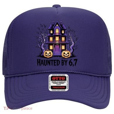 Haunted By 67 Halloween 6-7 Meme Spooky Costume Hat
