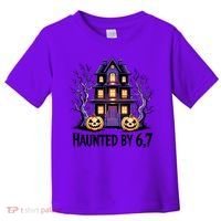 Haunted By 67 Halloween 6-7 Meme Spooky Costume Toddler T-Shirt thumb 0
