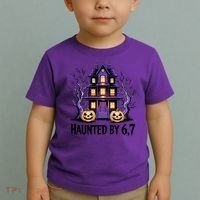 Haunted By 67 Halloween 6-7 Meme Spooky Costume Toddler T-Shirt thumb 2