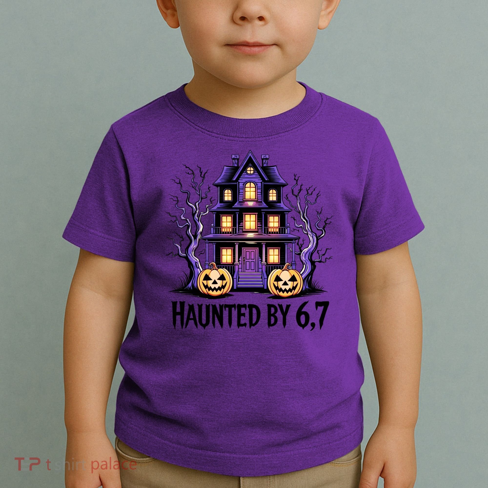 Haunted By 67 Halloween 6-7 Meme Spooky Costume Toddler T-Shirt