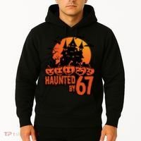 Haunted By 67 Halloween 6-7 Spooky Meme Funny Hoodie thumb 2