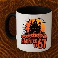 Haunted By 67 Halloween 6-7 Spooky Meme Funny Coffee Mug thumb 2