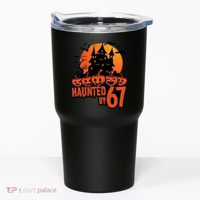 Haunted By 67 Halloween 6-7 Spooky Meme Funny Tumbler