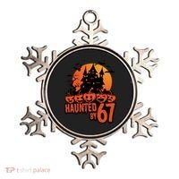 Haunted By 67 Halloween 6-7 Spooky Meme Funny Ornament thumb 0