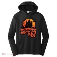 Haunted By 67 Halloween 6-7 Spooky Meme Funny Performance Fleece Hoodie thumb 0