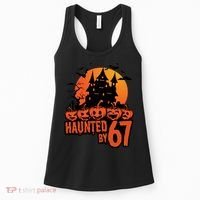 Haunted By 67 Halloween 6-7 Spooky Meme Funny Women's Tank Top thumb 0