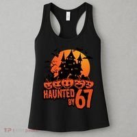 Haunted By 67 Halloween 6-7 Spooky Meme Funny Women's Tank Top thumb 3