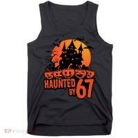 Haunted By 67 Halloween 6-7 Spooky Meme Funny Tank Top thumb 0