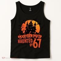 Haunted By 67 Halloween 6-7 Spooky Meme Funny Tank Top thumb 2