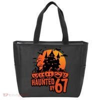 Haunted By 67 Halloween 6-7 Spooky Meme Funny Tote Bag thumb 0