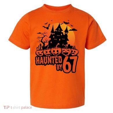 Haunted By 67 Halloween 6-7 Spooky Meme Funny Toddler T-Shirt