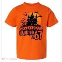 Haunted By 67 Halloween 6-7 Spooky Meme Funny Toddler T-Shirt thumb 0