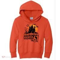 Haunted By 67 Halloween 6-7 Spooky Meme Funny Kids Hoodie thumb 0