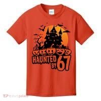 Haunted By 67 Halloween 6-7 Spooky Meme Funny Kids T-Shirt thumb 0