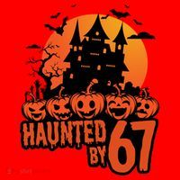 Haunted By 67 Halloween 6-7 Spooky Meme Funny Santa Hat thumb 1