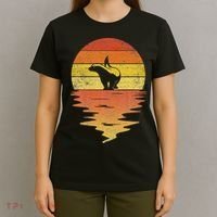 Honey Badger 70s Retro Sunset Vintage Honey Badger T-Shirt thumb 4