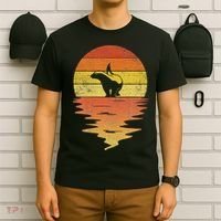 Honey Badger 70s Retro Sunset Vintage Honey Badger T-Shirt thumb 6