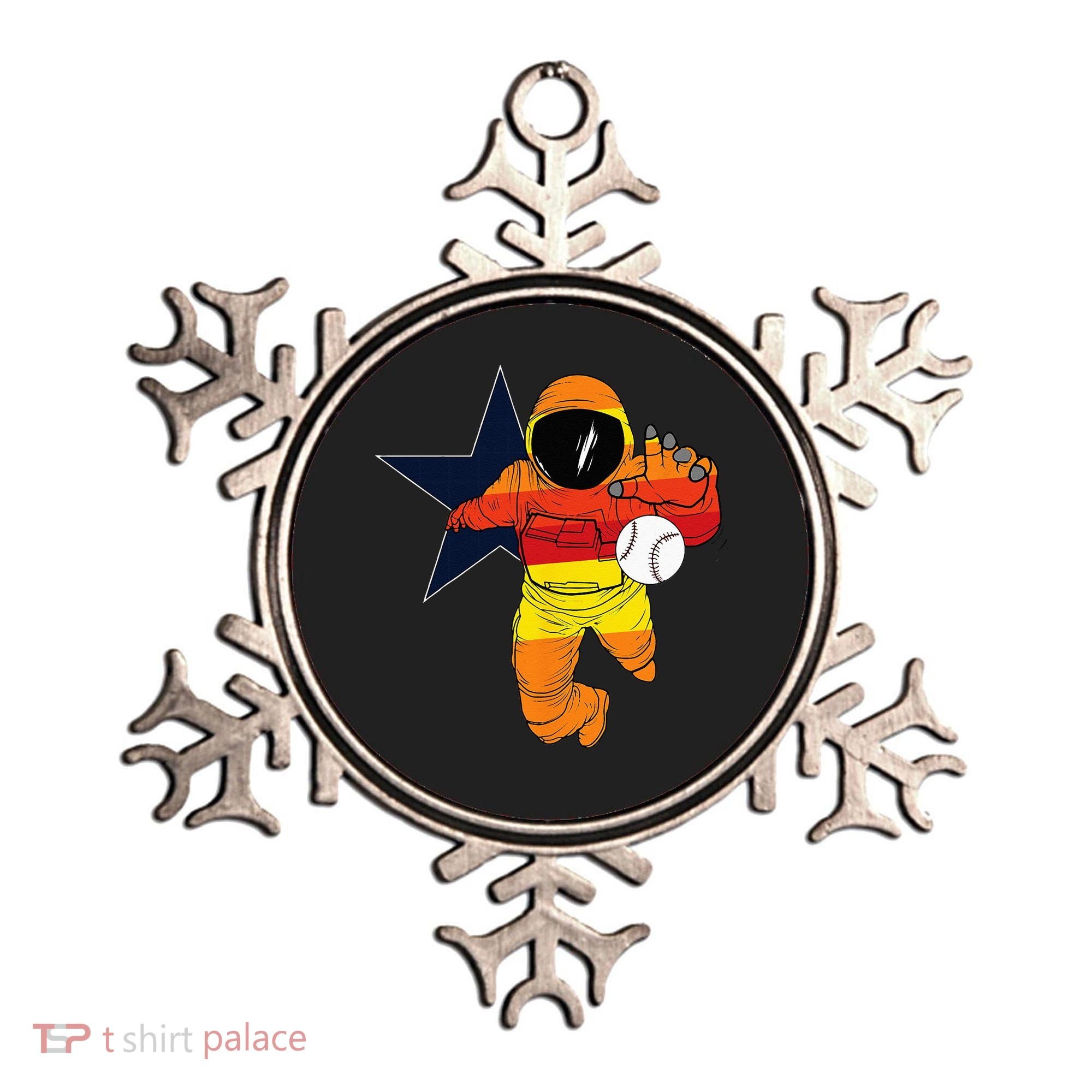 Houston Baseball Astronaut Space City Ornament