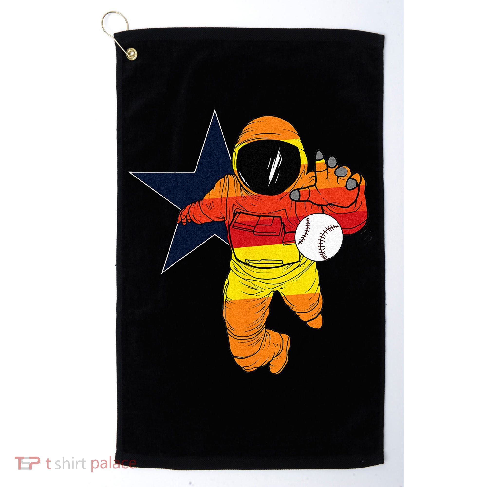 Houston Baseball Astronaut Space City Golf Towel