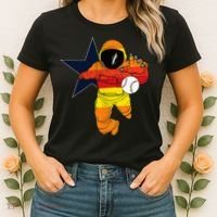 Houston Baseball Astronaut Space City Women's T-Shirt thumb 2