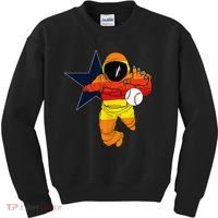 Houston Baseball Astronaut Space City Kids Sweatshirt thumb 0