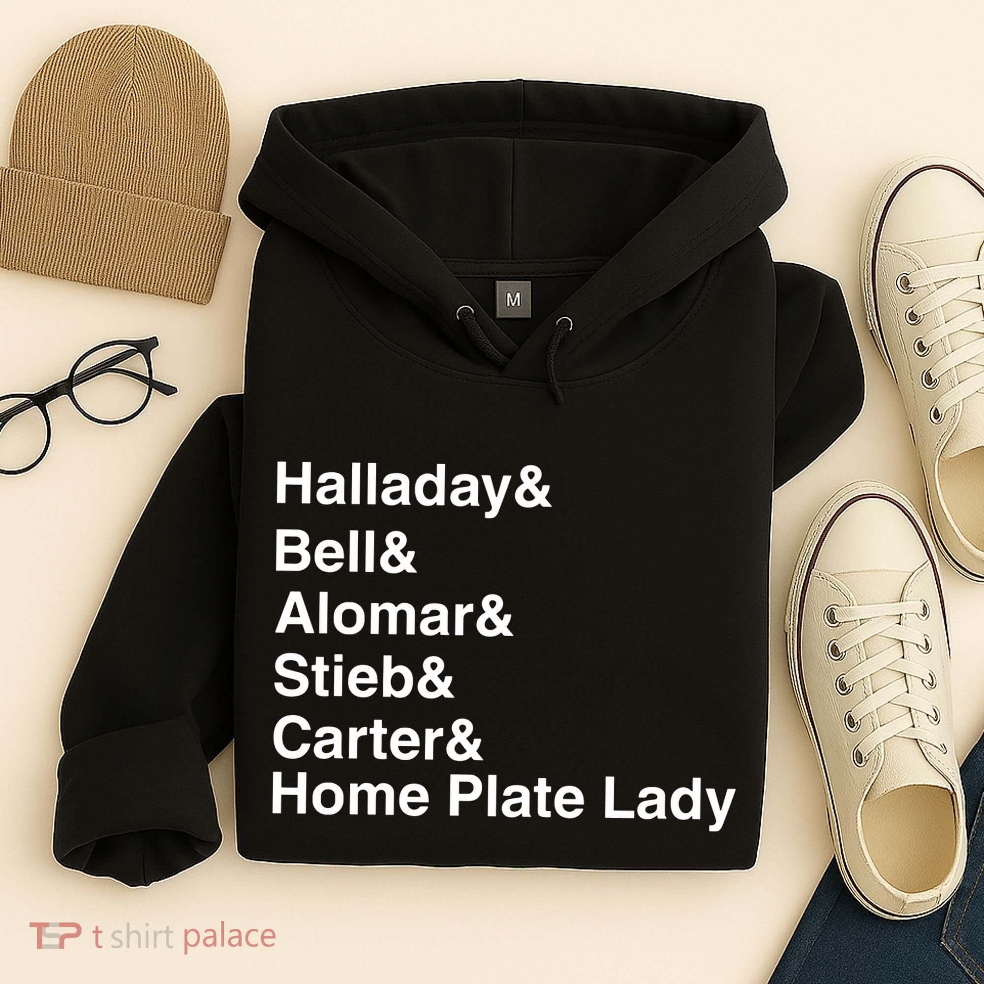 Halladay Bell Alomar Stieb Carter Home Plate Lady Hoodie
