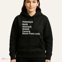 Halladay Bell Alomar Stieb Carter Home Plate Lady Hoodie thumb 5
