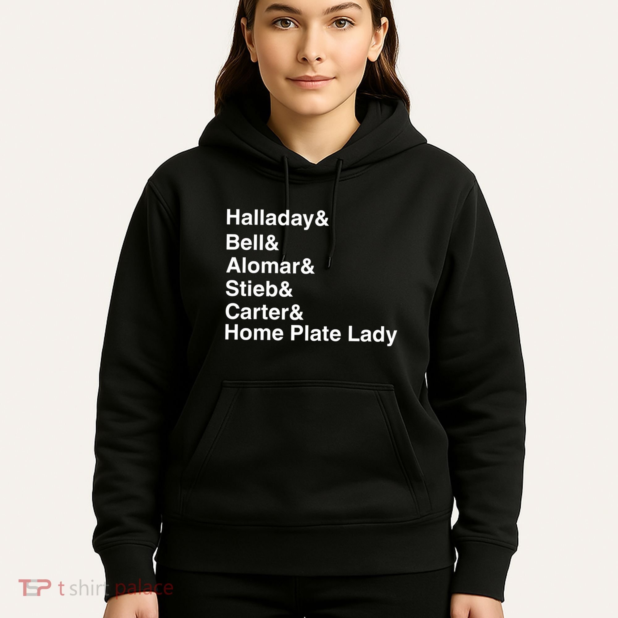 Halladay Bell Alomar Stieb Carter Home Plate Lady Hoodie