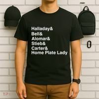 Halladay Bell Alomar Stieb Carter Home Plate Lady T-Shirt thumb 6