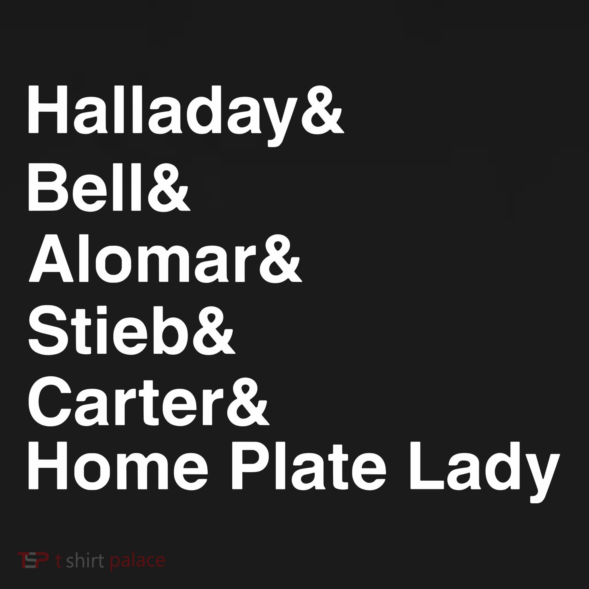 Halladay Bell Alomar Stieb Carter Home Plate Lady Women's Hoodie