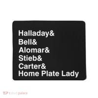 Halladay Bell Alomar Stieb Carter Home Plate Lady Mousepad thumb 0