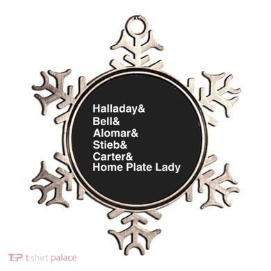 Halladay Bell Alomar Stieb Carter Home Plate Lady Ornament