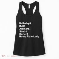 Halladay Bell Alomar Stieb Carter Home Plate Lady Women's Tank Top thumb 0