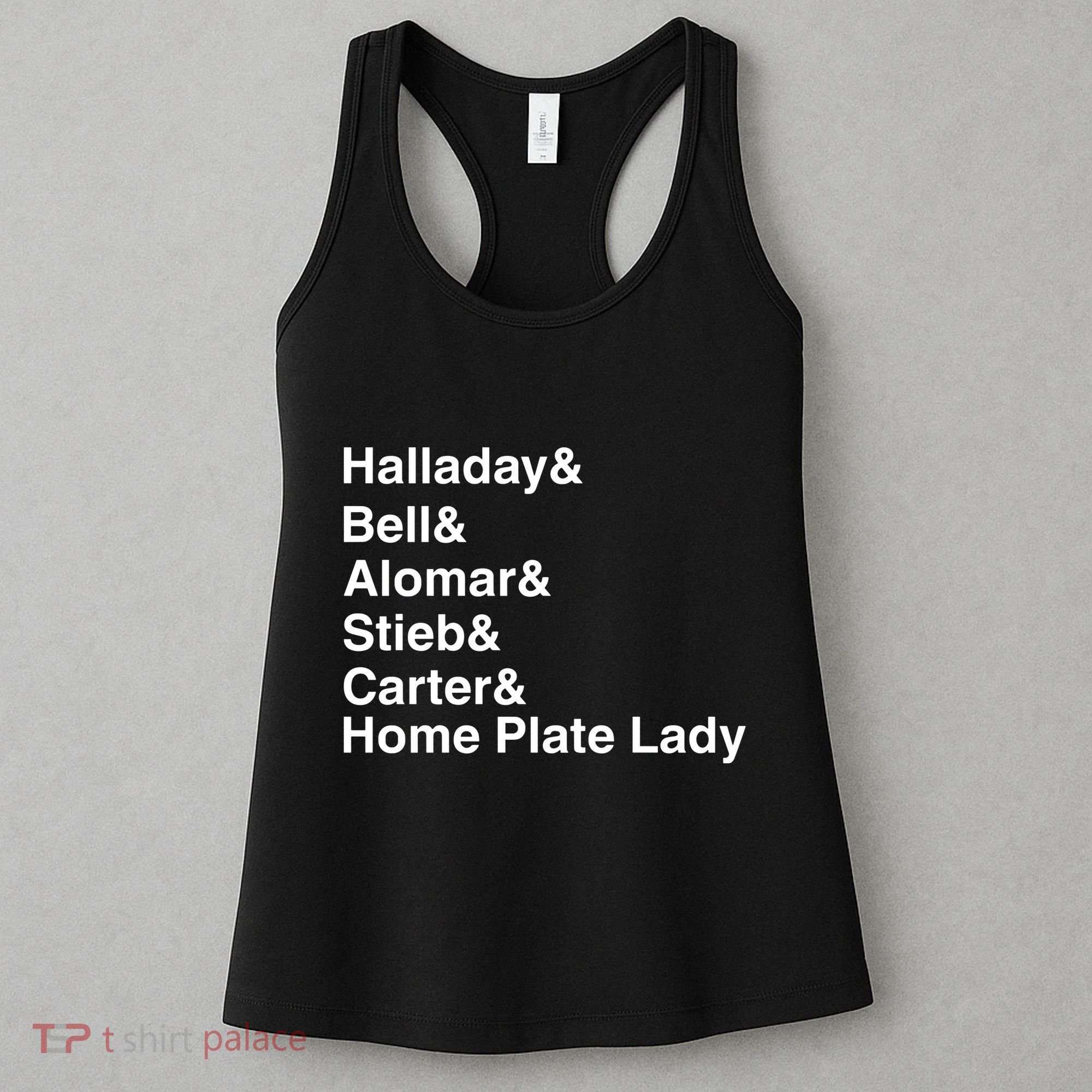 Halladay Bell Alomar Stieb Carter Home Plate Lady Women's Tank Top