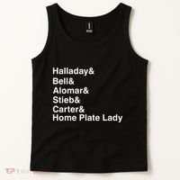 Halladay Bell Alomar Stieb Carter Home Plate Lady Tank Top thumb 2