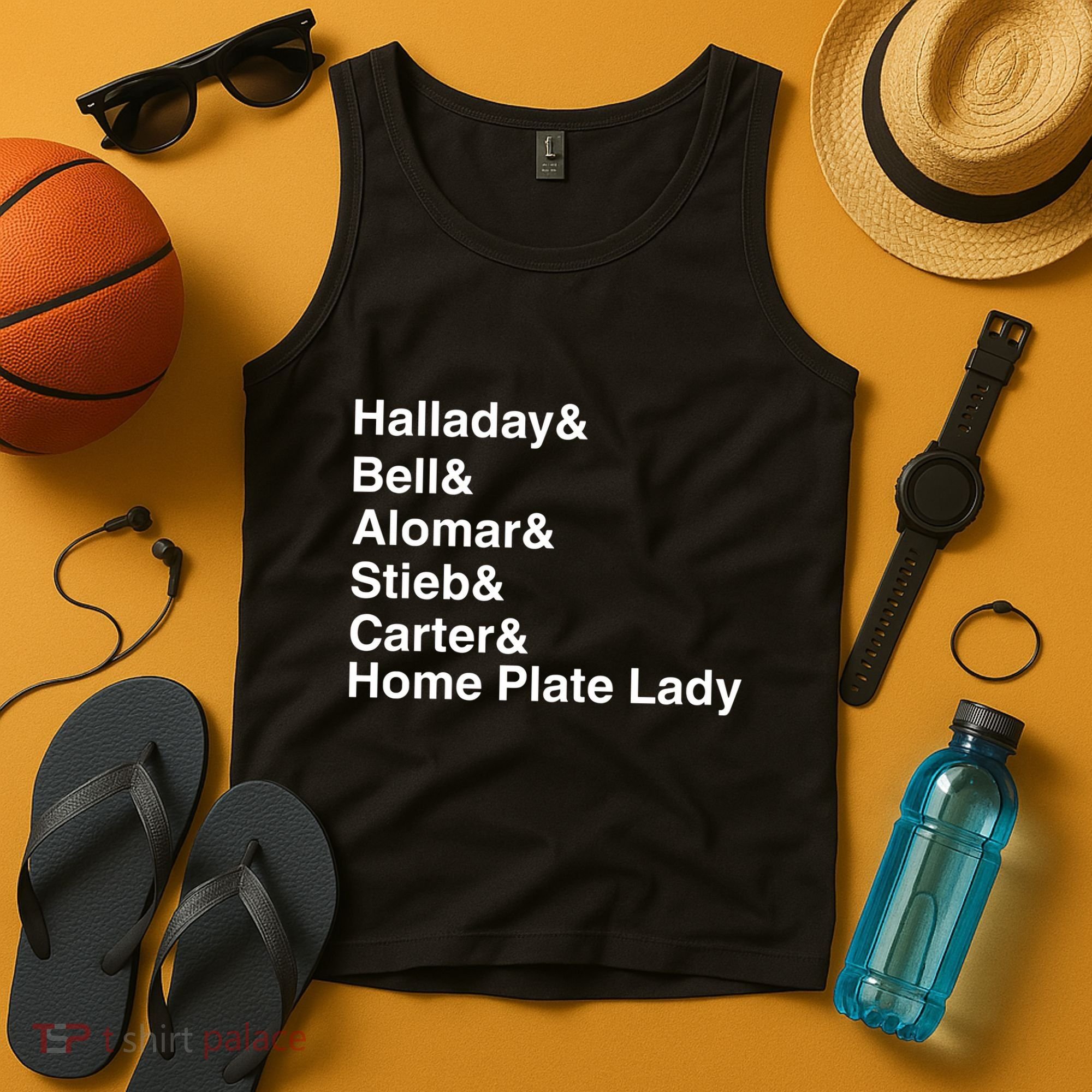 Halladay Bell Alomar Stieb Carter Home Plate Lady Tank Top